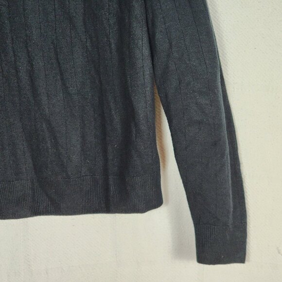 Dockers Black Acrylic Long Sleeve Mock Neck Basic Soft Pullover Sweater Size XL - Picture 12 of 16